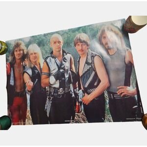 Judas Priest 35x24.5 Promo Band Poster Display Vintage 1984 Anabas Heavy Metal